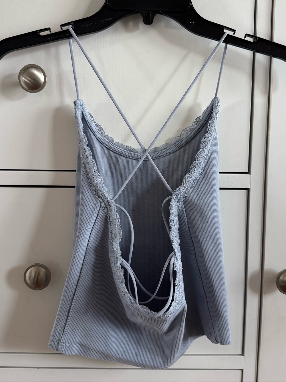 NWOT AE Strappy Go Lucky Cropped Lace Tank Top - Picture 2 of 6